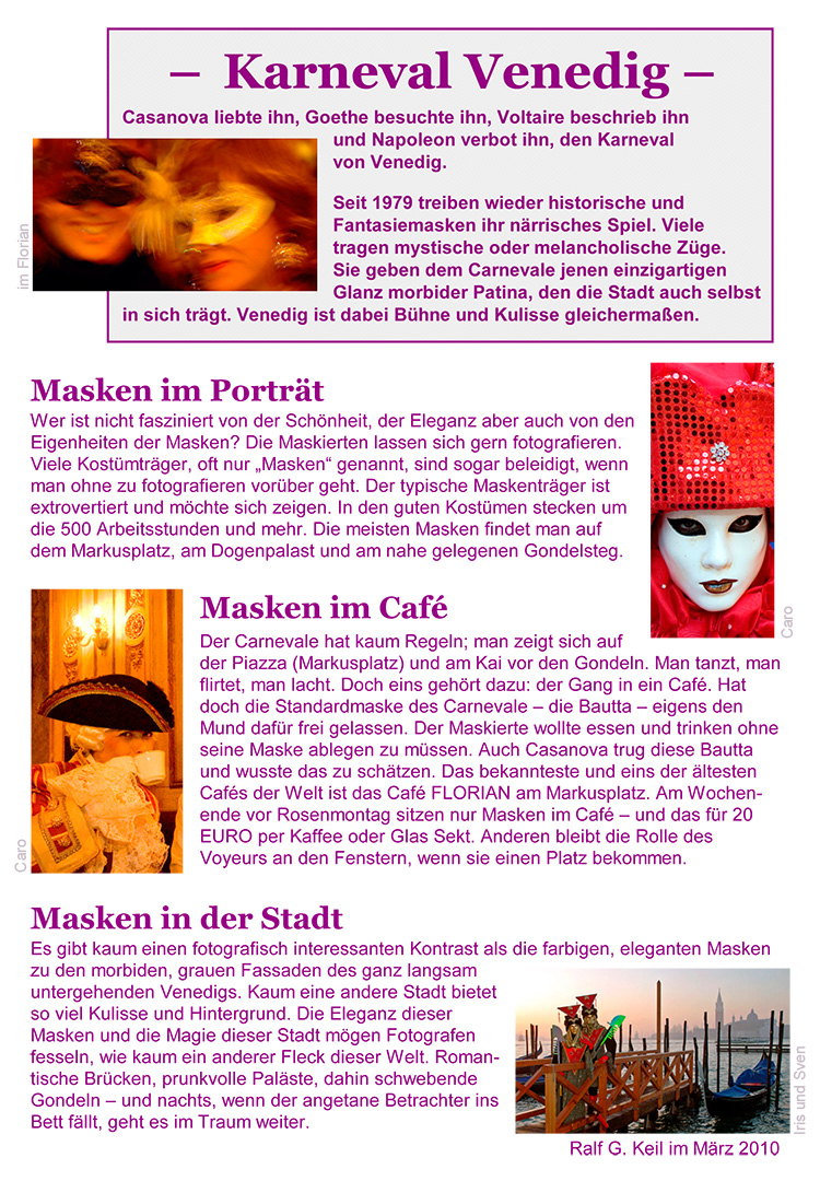 Info über den Karneval